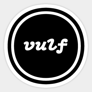 Retro Vulf Sticker